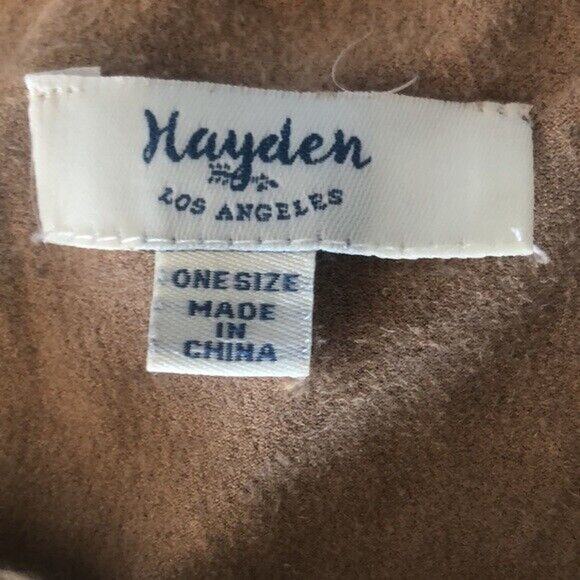 Hayden Los Angeles Women's sweater poncho Aztec southwest Crochet front One Size - Picture 4 of 5